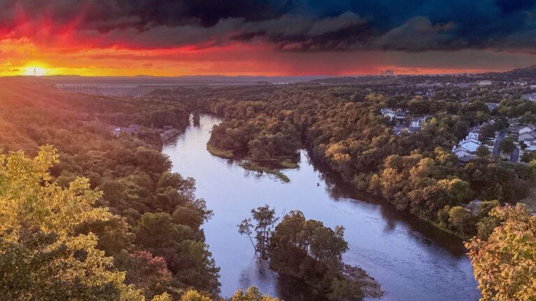 scenic sunset view
