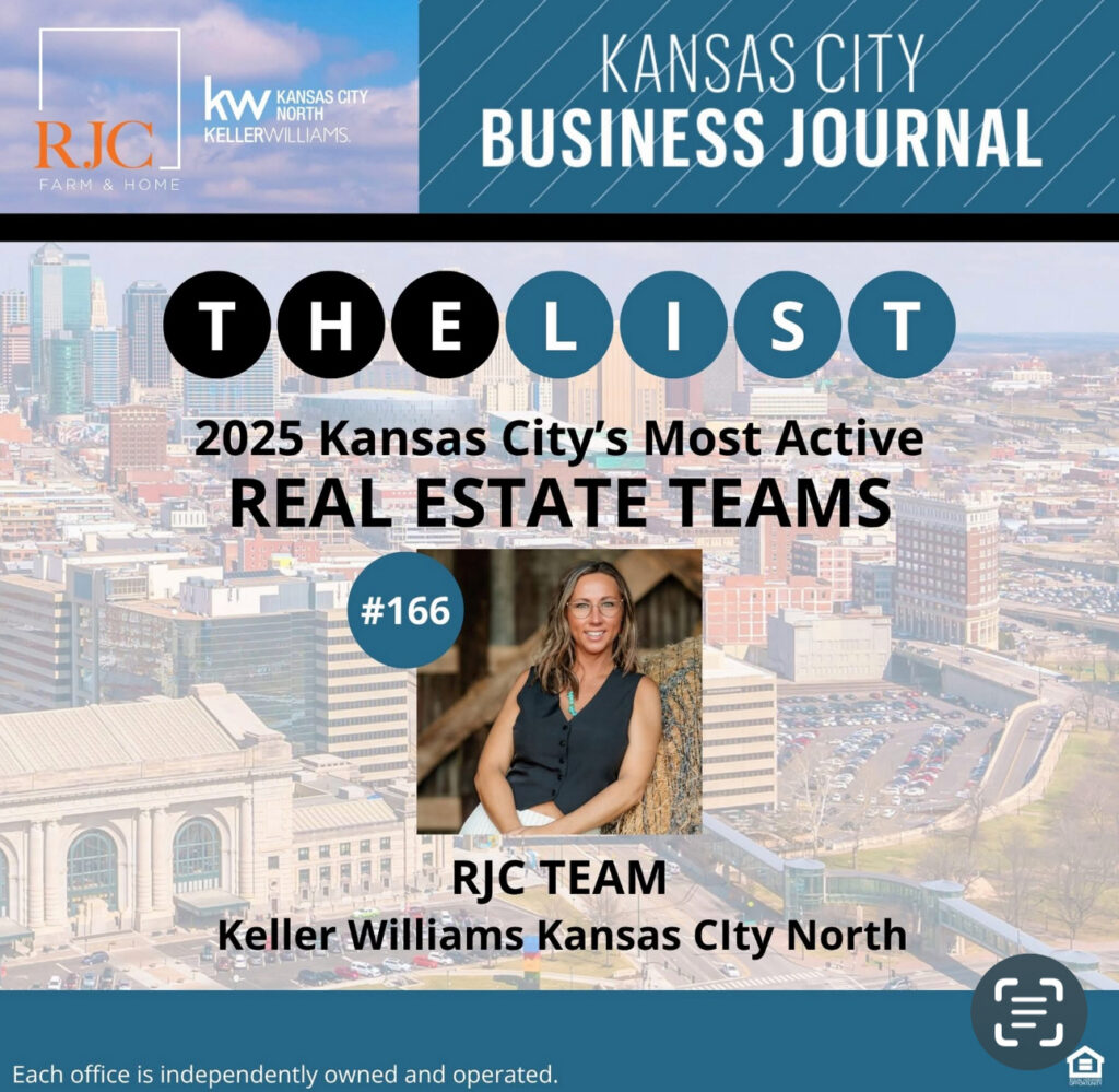 Kansas City Business Journal THE LIST 2024 — Rachel Jackson-Cox Top-Selling Residential Real Estate Agent RJC Team